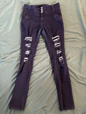 Michele Black Distressed Women’s Jeggings